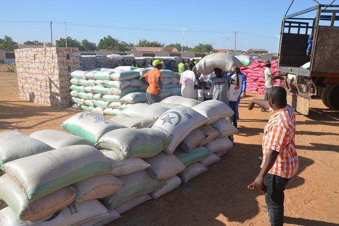 Relief materials for internally displaced persons.