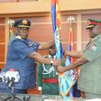 Former Chief of Defence Staff, Air Chief Marshall Alex Badeh hands over to successor, Major General Abayomi Gabriel Olonishakin on July 21, 2015.
