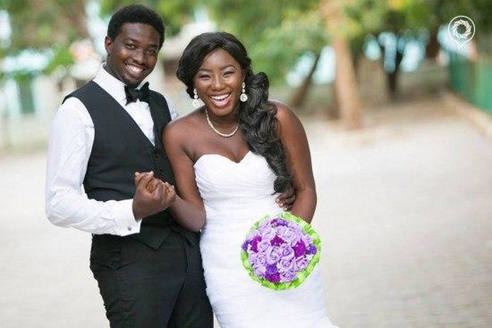 The unconventional bride and her husband