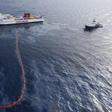 In this file photo taken on October 10, 2018 the French navy ocean tug L'Abeille Flandre (R) approaches two cargo ships - the Tunisian freighter Ulysse (C) and Cyprus-based vessel anchored CLS Virginia (L) - after they collided north of Corsica