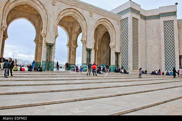 Hassan II Mosque is the largest mosque in Morocco and in Africa