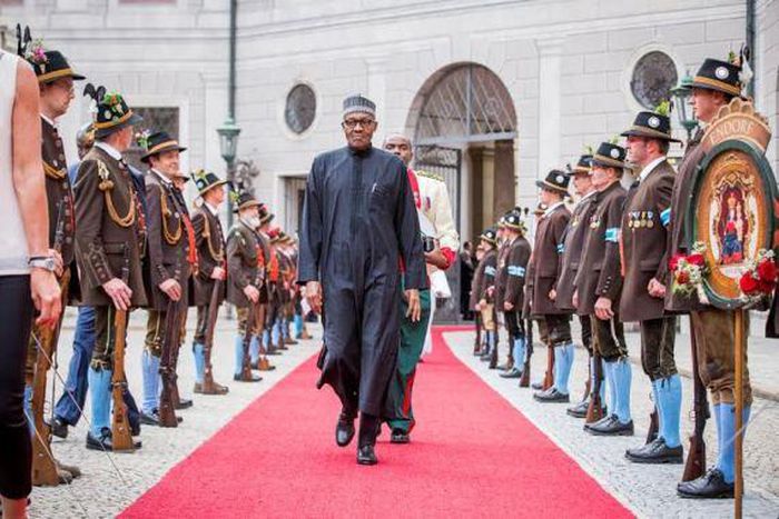 President Muhammadu Buhari in Germany for G7 summit
