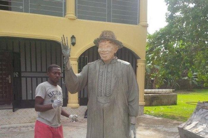 Ex copper creates Sculpture in honour of President Goodluck Jonathan
