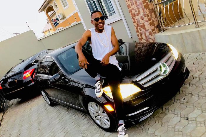 Nigerians love cars. Here is pop singer Mr 2 Kay with his Mercedes Benz. The German brand has seen a resurgence of late as more middle class Nigerians are opting to buy more of its models as a statement of status (Instagram/Mr 2 Kay)