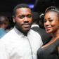 Deyemi Okanlawon and Kiki Omeili at the premiere of 'Iquo's Journal'