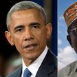 American President, Barack Obama (left) and half brother, Malik Abongo Roy Obama
