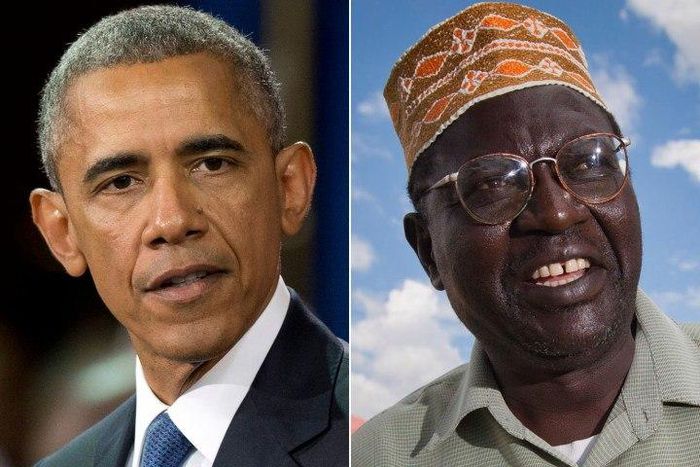 American President, Barack Obama (left) and half brother, Malik Abongo Roy Obama