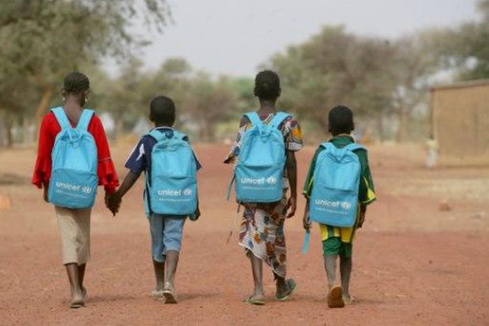 over 700,000 Liberian children are expected to benefit from the learning kits distributed UNISEF.