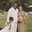 Cassius, Bobby and Alicia Etheridge Brown at the baby shower