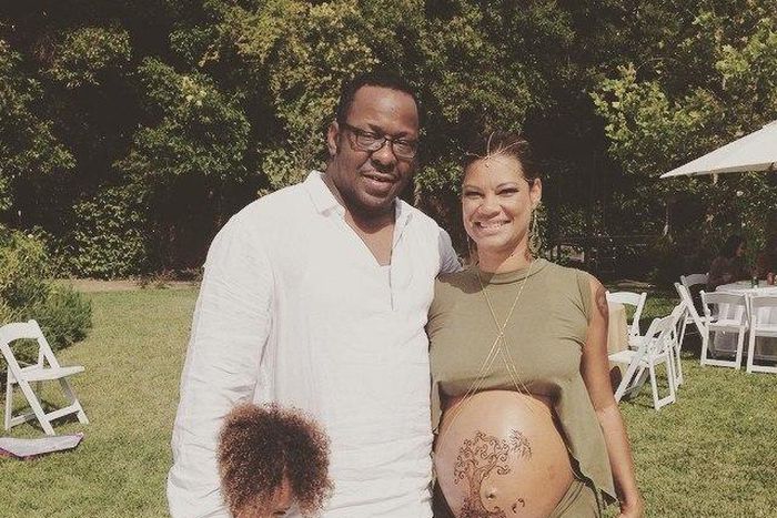Cassius, Bobby and Alicia Etheridge Brown at the baby shower