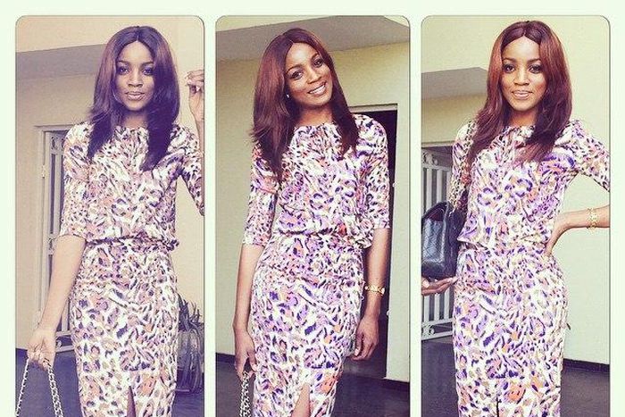 Seyi Shay scores a matching purple print look from Eve & Tribe