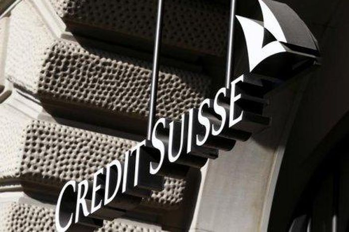 The company's logo outside it's headquarters in Switzerland