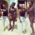 Yvonne Jegede and Kiera Hewatch on set