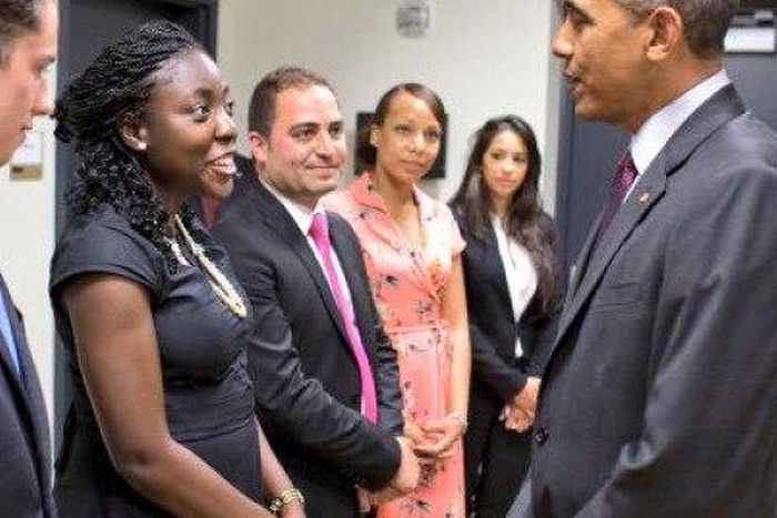 Jaiyeoba with US President Barack Obama.