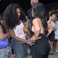 Serena Williams bumps into Kim Kardashian as she rocks her baby bump in London