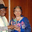 President Jonathan and Ibinabo Fiberesima Egbuka