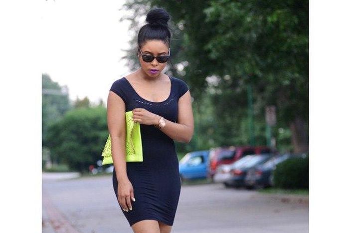 OOTD Inspiration: Black bodycon dress