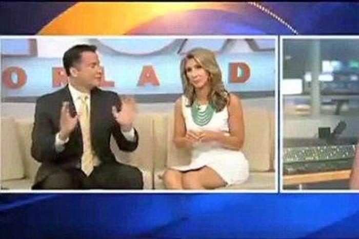 Few minutes before Florida news anchor, John Brown, stormed off mid way through the broadcast