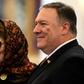 US Secretary of State Mike Pompeo, who has announced a ministerial meeting in Poland on the Middle East, tours the newly inaugrated Al-Fattah Al-Alim mosque in Egypt with his wife Susan