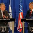 Israeli Prime Minister Benjamin Netanyahu (R) with the US National Security Advisor John Bolton, during a statement to the media in Jerusalem on January 6, 2019