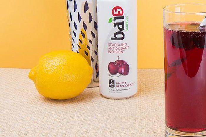 Sparkling blackberry cocktail