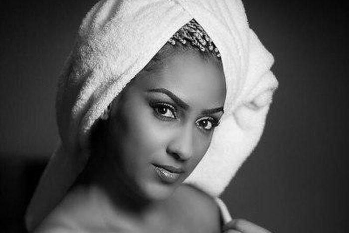 Juliet Ibrahim for Anuel Modebe's 'Towel Series'