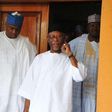 APC Chairman, John Oyegun meets with Senate President, Bukola Saraki and Senator Ahmed Lawan