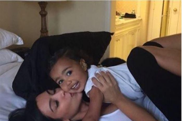 Kim Kardashian and North West