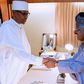 President Muhammadu Buhari with Oyo state's Governor Abiola Ajimobi