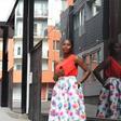 OOTD inspiration is a vibrant monostrap over floral skater skirt