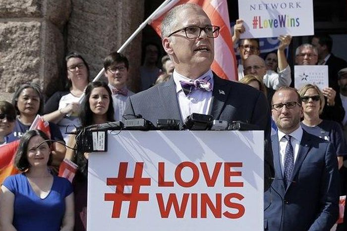 Jim Obergefell, the plaintiff in the Obergefell v Hodges supreme court case that legalised same-sex marriage in the US.
