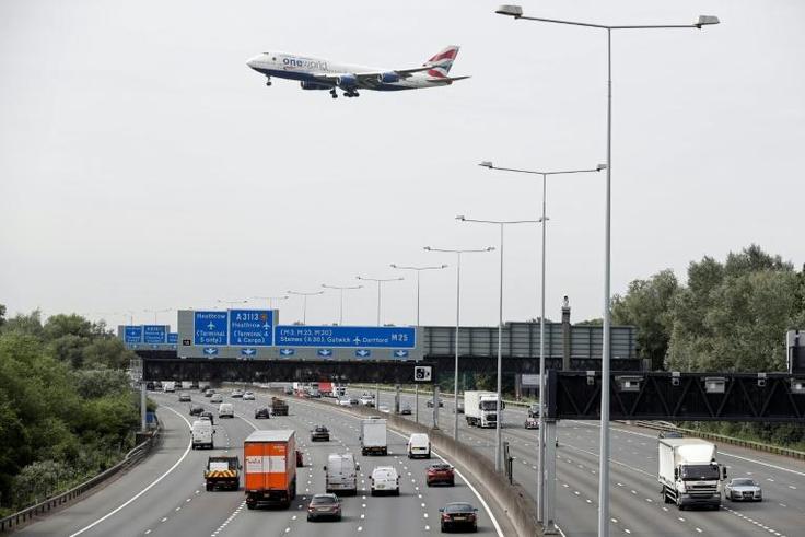 Arriving planes are continuing to land at London's Heathrow Airport