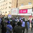 Sudanese protesters chant slogans during an anti-government demonstration in the capital Khartoum on January 6, 2019