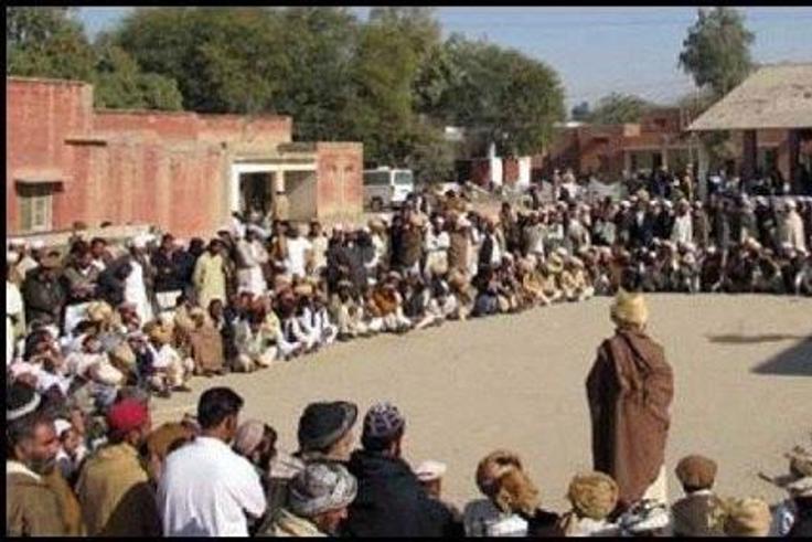 A Pakistani Jirga Court sitting