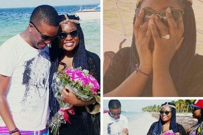 Toolz and Tunde Demuren get engaged in The Dominican Republic on Monday, May 25, 2015.