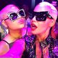 Amber Rose poses with lookalike in UK nightclub