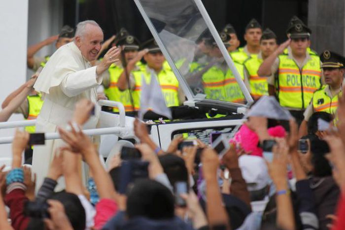 Thousands camp out for Pope's first mass in Ecuador