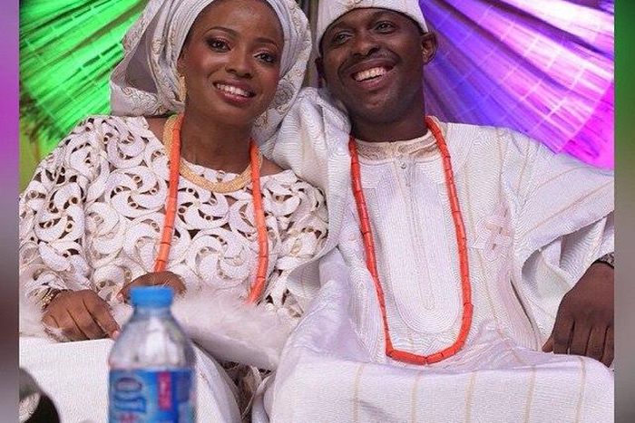 Kunle Bello and his lovely wife