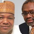 New House of Representatives Speaker, Yakubu Dogara (left) and Femi Gbajabiamila.