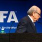 FIFA President Sepp Blatter leaves after his statement during a news conference at the FIFA headquarters in Zurich, Switzerland, June 2, 2015. REUTERS/Ruben Sprich