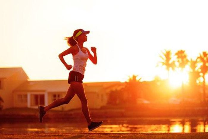 Working out in the morning