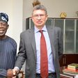All Progressives Congress (APC) leader, Bola Tinubu and British Deputy High Commissioner, Ray Kyles.