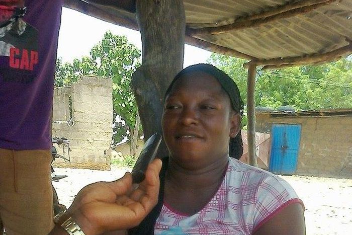 Alice Daniel and her baby