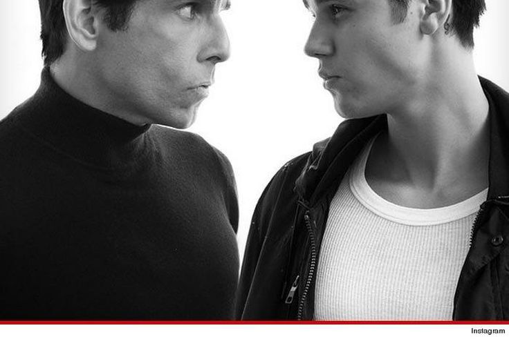 Ben Stiller and Justin Bieber in Zoolander 2