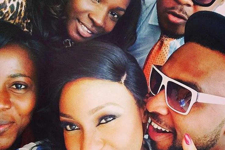 Rita Dominic on set of the movie 'The Guest'