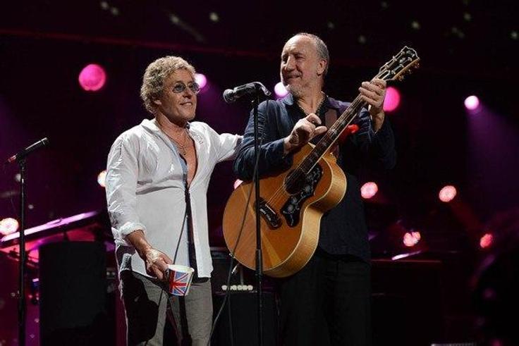 The Who band mates - Roger Doltrey and Pete Townshend
