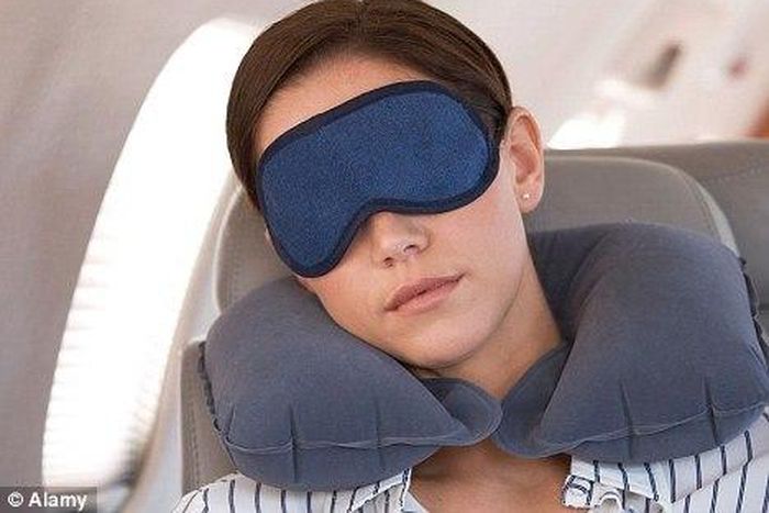 Sleeping on a flight