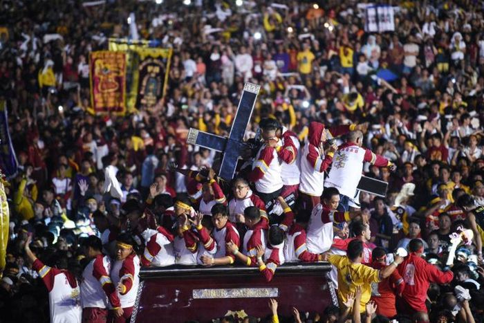 More than a million people thronged the streets of Manila for the Black Nazarene procession