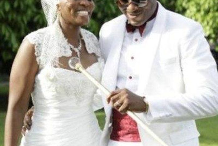 Chidi Mokeme and wife