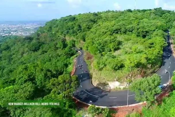Aerial view of Milliken hill road [Daily post]